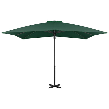 Zweefparasol met aluminium paal 250x250 cm groen - AllerleiShop