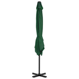 Zweefparasol met aluminium paal 250x250 cm groen - AllerleiShop