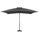 Zweefparasol met aluminium paal 250x250 cm antracietkleurig - AllerleiShop