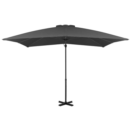 Zweefparasol met aluminium paal 250x250 cm antracietkleurig - AllerleiShop