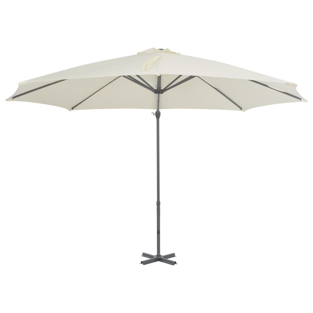 Zweefparasol met aluminium paal 300 cm zandkleurig - AllerleiShop