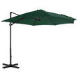 Zweefparasol met aluminium paal 300 cm groen - AllerleiShop