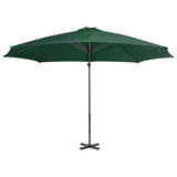 Zweefparasol met aluminium paal 300 cm groen - AllerleiShop