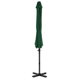 Zweefparasol met aluminium paal 300 cm groen - AllerleiShop