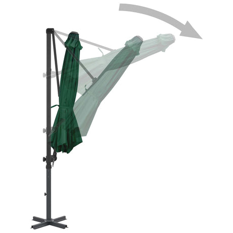 Zweefparasol met aluminium paal 300 cm groen - AllerleiShop