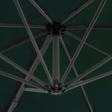 Zweefparasol met aluminium paal 300 cm groen - AllerleiShop