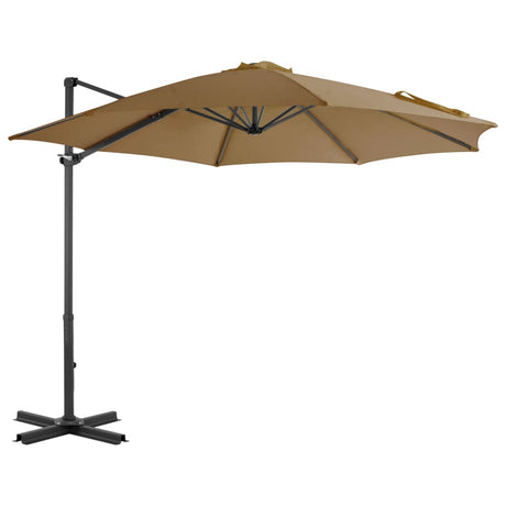 Zweefparasol met aluminium paal 300 cm taupe - AllerleiShop