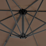 Zweefparasol met aluminium paal 300 cm taupe - AllerleiShop