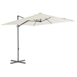 Zweefparasol met stalen paal 250x250 cm zandkleurig - AllerleiShop