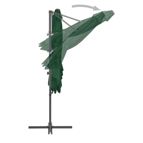 Zweefparasol met stalen paal 250x250 cm groen - AllerleiShop