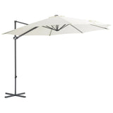 Zweefparasol met stalen paal 300 cm zandkleurig - AllerleiShop