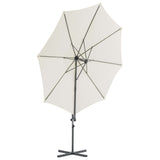 Zweefparasol met stalen paal 300 cm zandkleurig - AllerleiShop