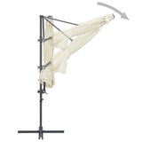 Zweefparasol met stalen paal 300 cm zandkleurig - AllerleiShop