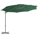 Zweefparasol met stalen paal 300 cm groen - AllerleiShop