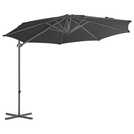 Zweefparasol met stalen paal 300 cm antraciet - AllerleiShop