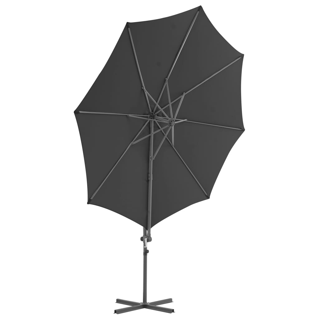 Zweefparasol met stalen paal 300 cm antraciet - AllerleiShop