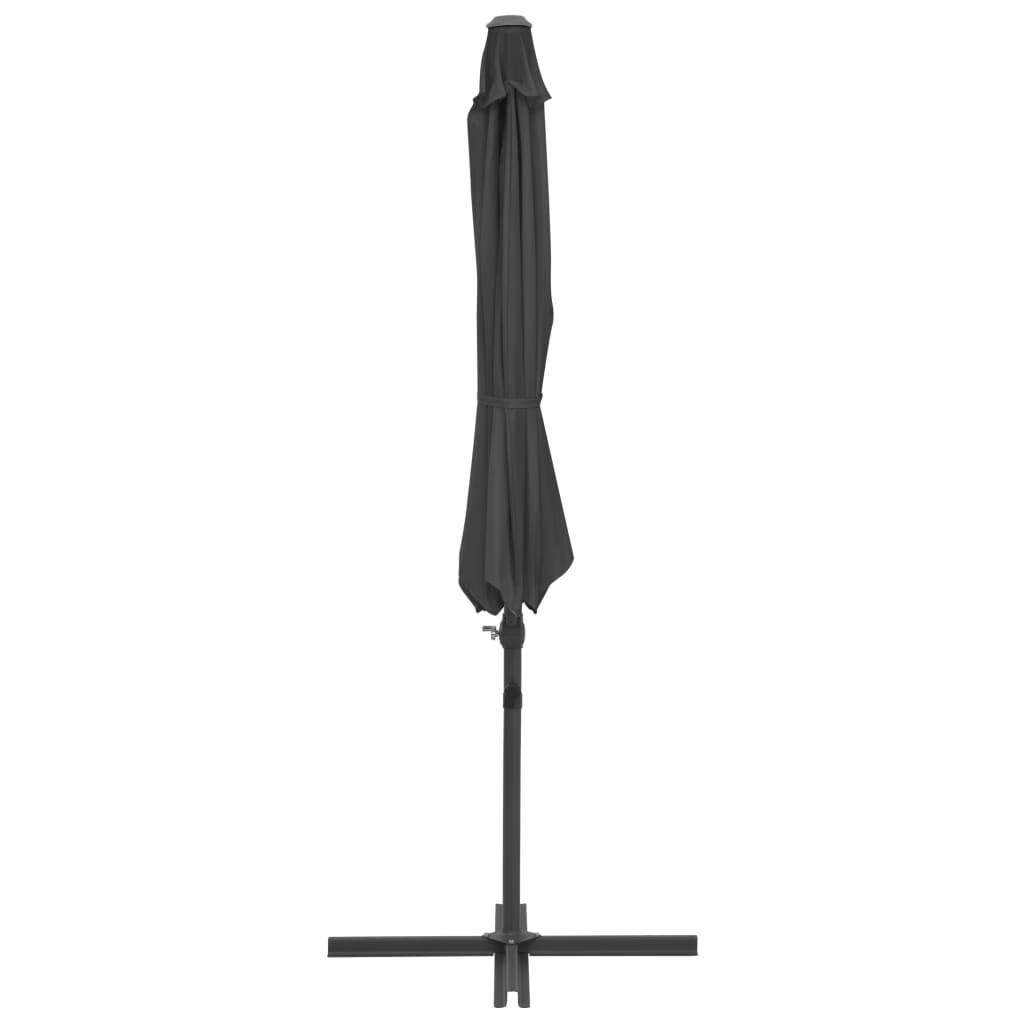 Zweefparasol met stalen paal 300 cm antraciet - AllerleiShop