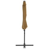 Zweefparasol met stalen paal 300 cm taupe - AllerleiShop