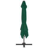 Zweefparasol met aluminium paal 300x300 cm groen - AllerleiShop