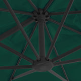 Zweefparasol met aluminium paal 300x300 cm groen - AllerleiShop