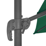 Zweefparasol met aluminium paal 300x300 cm groen - AllerleiShop