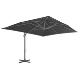 Zweefparasol met aluminium paal 400x300 cm antracietkleurig - AllerleiShop