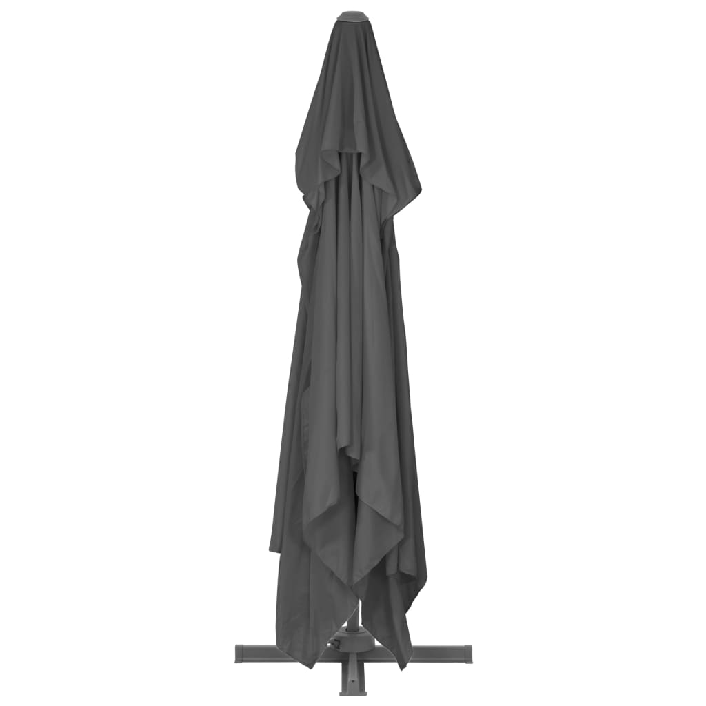 Zweefparasol met aluminium paal 400x300 cm antracietkleurig - AllerleiShop