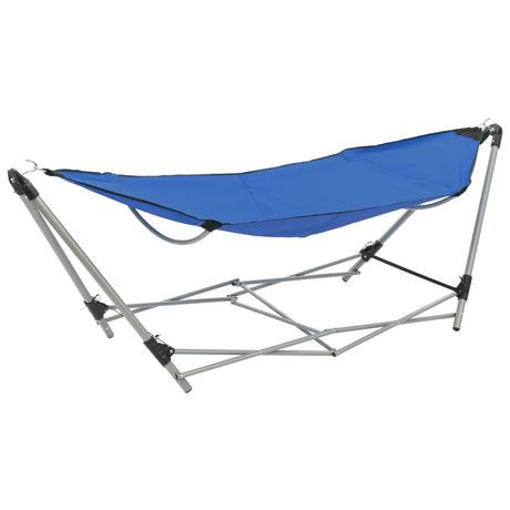 Hangmat met inklapbare standaard blauw - AllerleiShop