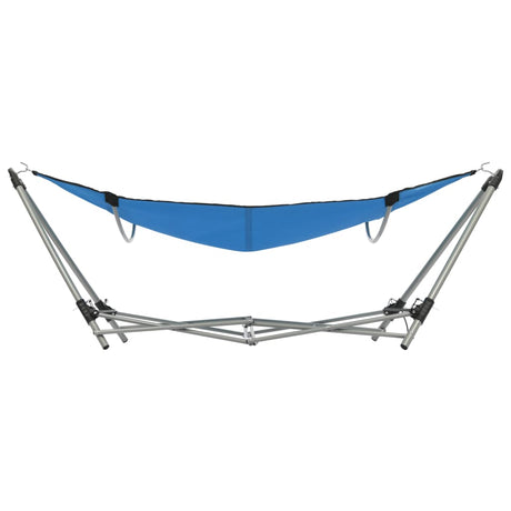 Hangmat met inklapbare standaard blauw - AllerleiShop