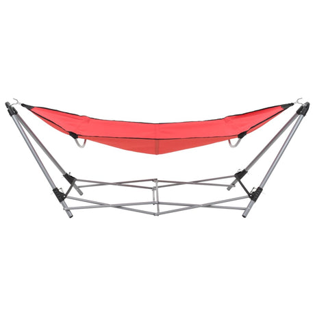 Hangmat met inklapbare standaard rood - AllerleiShop