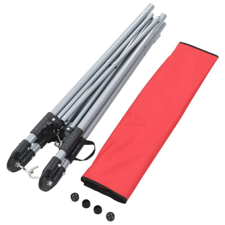 Hangmat met inklapbare standaard rood - AllerleiShop