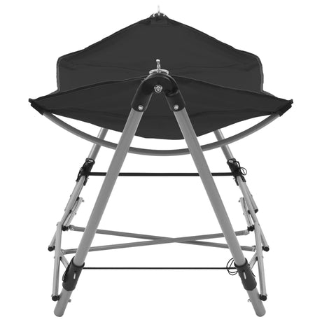 Hangmat met inklapbare standaard zwart - AllerleiShop