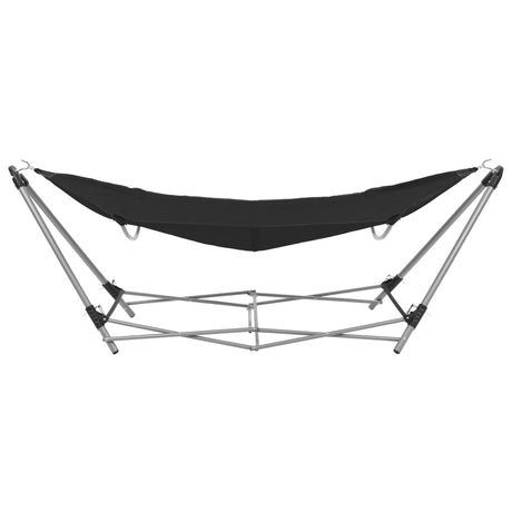 Hangmat met inklapbare standaard zwart - AllerleiShop