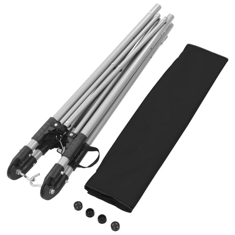 Hangmat met inklapbare standaard zwart - AllerleiShop