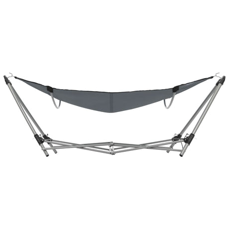 Hangmat met inklapbare standaard grijs - AllerleiShop
