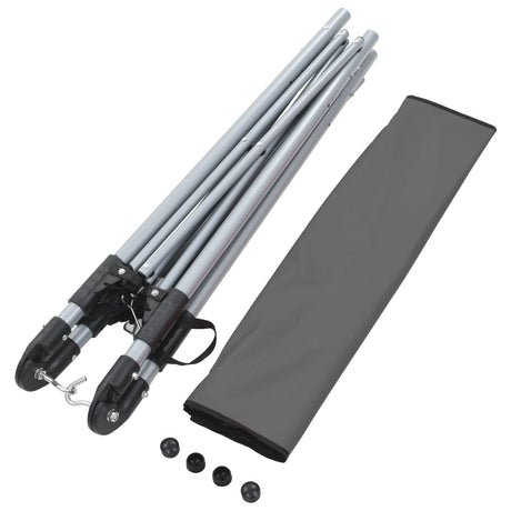 Hangmat met inklapbare standaard grijs - AllerleiShop