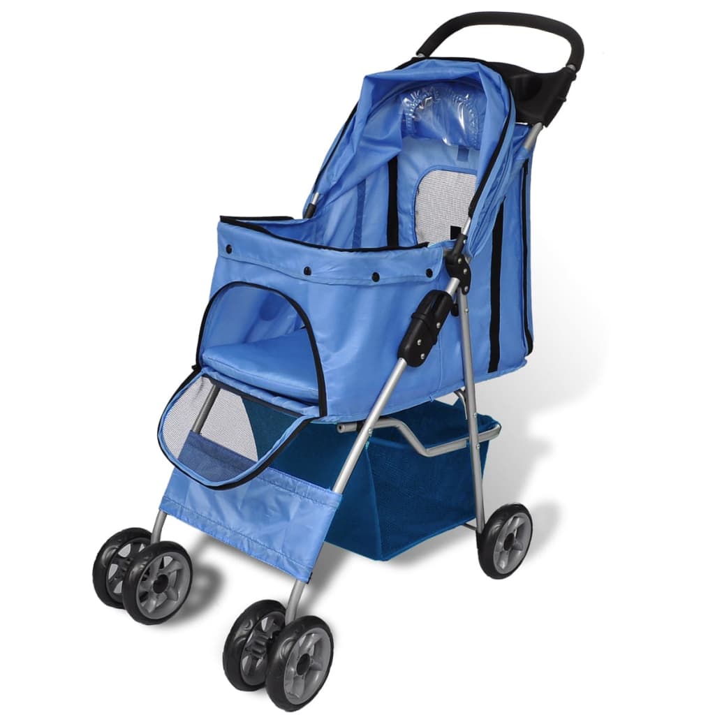 Wandelwagen voor honden 15 kg blauw