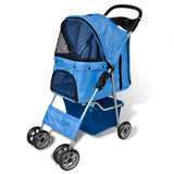 Wandelwagen voor honden 15 kg blauw