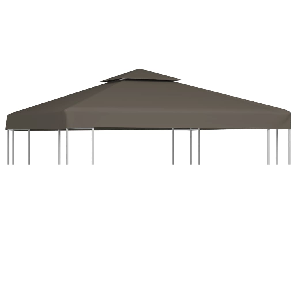 Prieeldak 2-laags 310 g/m² 3x3m taupe - AllerleiShop