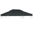 Prieeldak 2-laags 4x3m 310 g/m² antracietkleurig - AllerleiShop