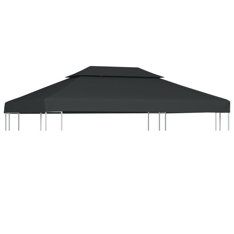 Prieeldak 2-laags 4x3m 310 g/m² antracietkleurig - AllerleiShop