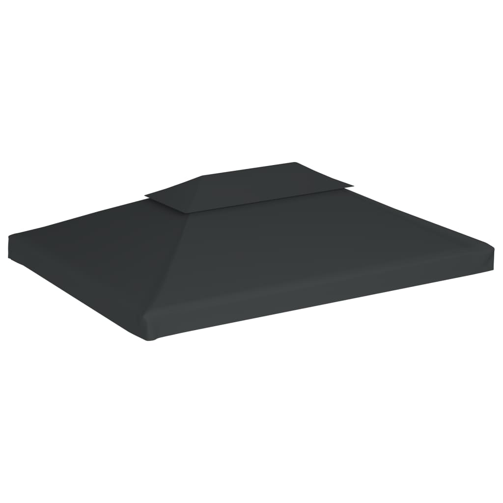 Prieeldak 2-laags 4x3m 310 g/m² antracietkleurig - AllerleiShop