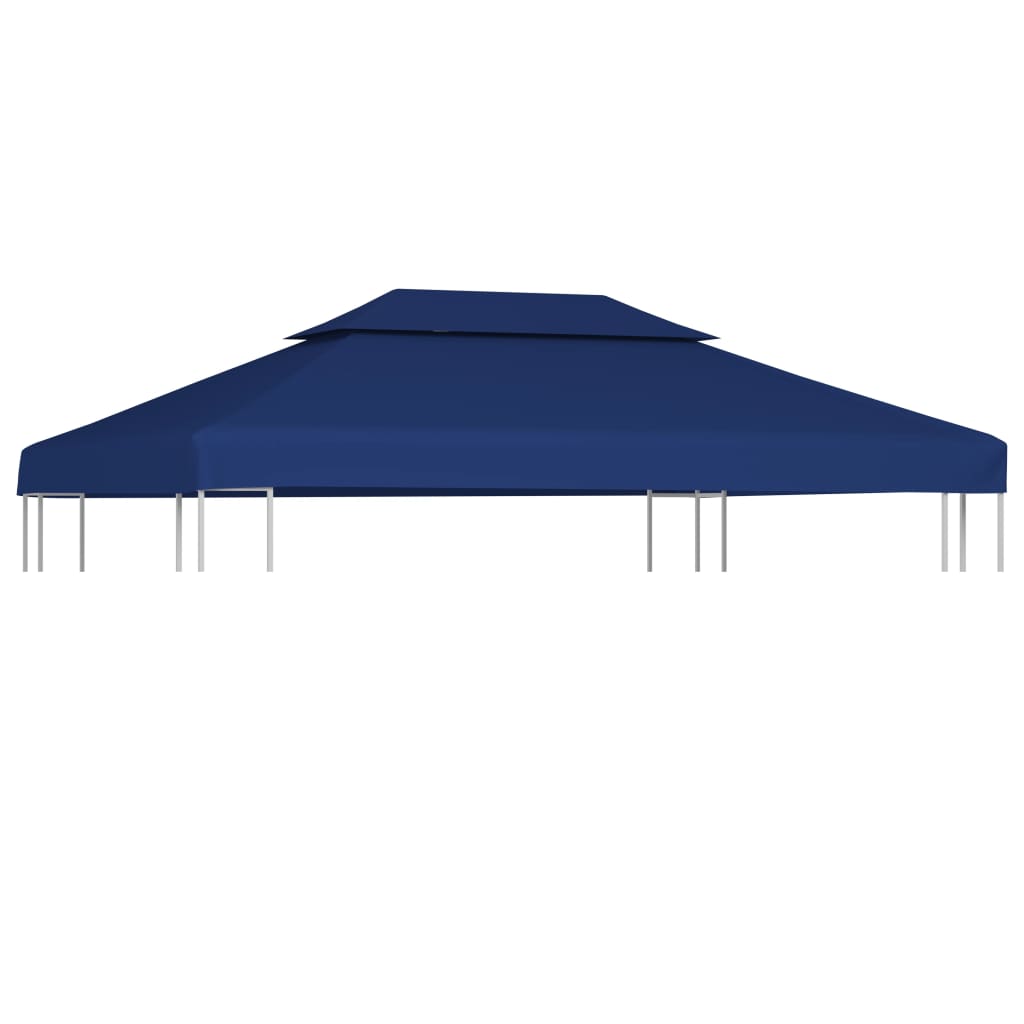 Prieeldak 2-laags 4x3m 310 g/m² blauw - AllerleiShop