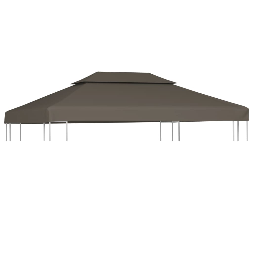 Prieeldak 2-laags 4x3m 310 g/m² taupe - AllerleiShop