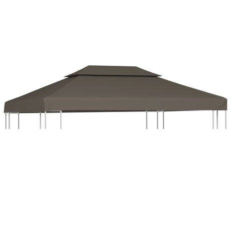 Prieeldak 2-laags 4x3m 310 g/m² taupe - AllerleiShop