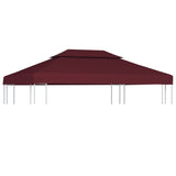 Prieeldak 2-laags 4x3m 310 g/m² bordeaux - AllerleiShop