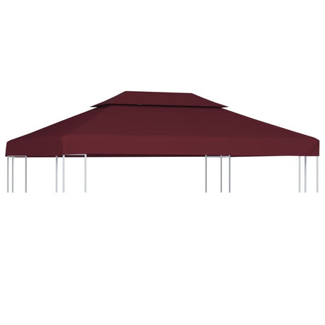 Prieeldak 2-laags 4x3m 310 g/m² bordeaux - AllerleiShop