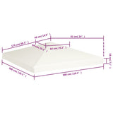 Prieeldak 310 g/m² 3x3 m crèmewit - AllerleiShop