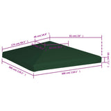 Prieeldak 310 g/m² 3x3 m groen - AllerleiShop
