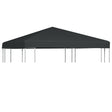 Prieeldak 310 g/m² 3x3 m grijs - AllerleiShop